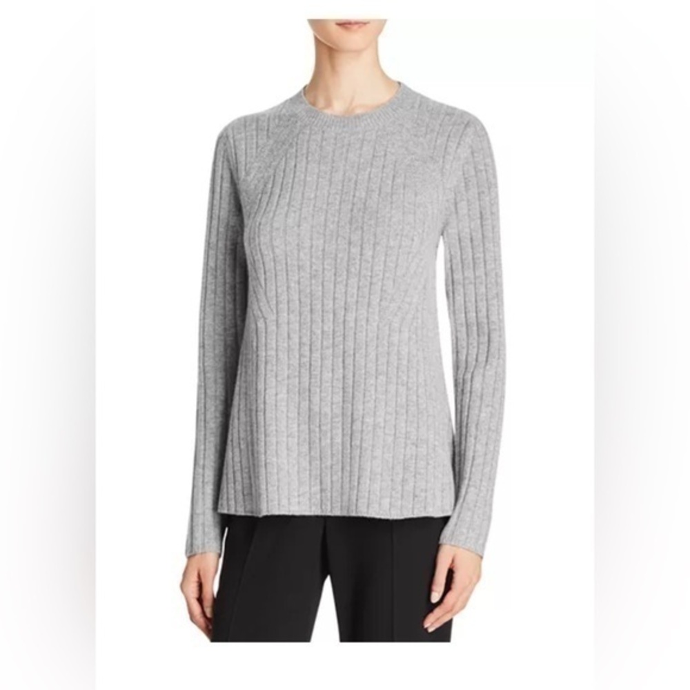 Theory Badina Gray Wool Cashmere Sweater 0